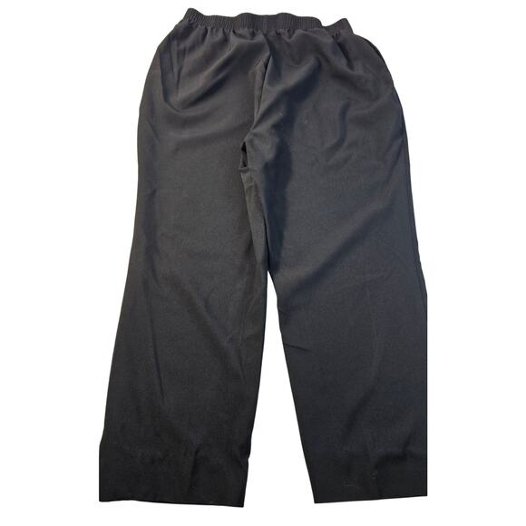 Allison daley sz 16 black pull on pants with pockets wide leg EUC casual career+ - Picture 2 of 9